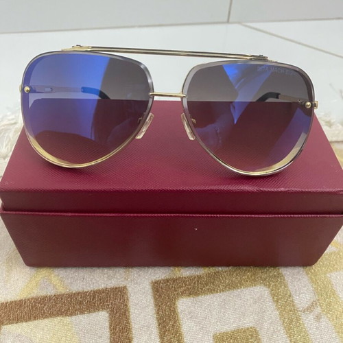 Dita men's sunglasses used, blue and gold