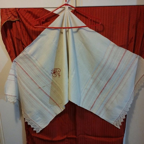 Traditional old loom towel used