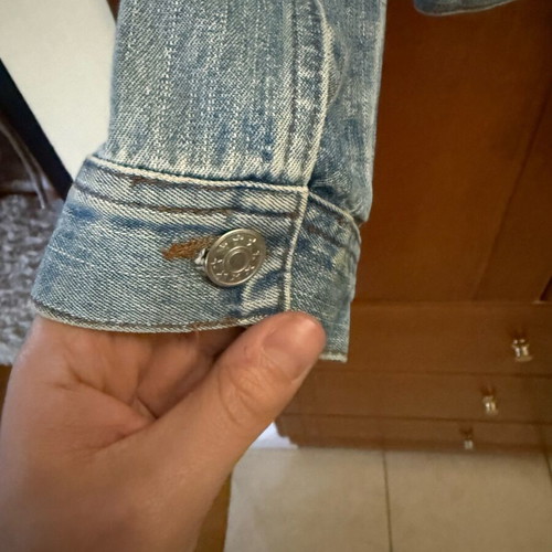 Denim jacket teen used, size 152, blue