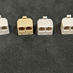 RJ11 telephone cables like new, pack of 42, with 4 splitters