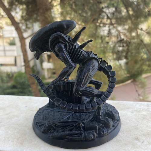 Alien Xenomorph figure 3D printed, new, black