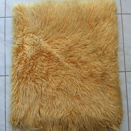 Flokati Velentza yellow rug 2.00 x 0.75 m