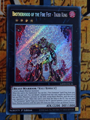 Brotherhood of the Fire Fist - Tiger King κάρτα Yu-Gi-Oh!