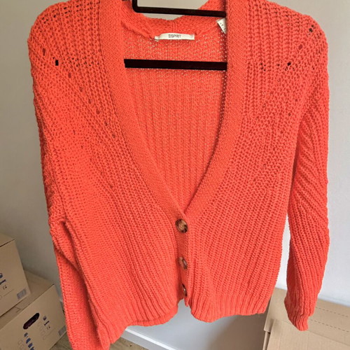 Esprit cardigan orange size S used, very good condition