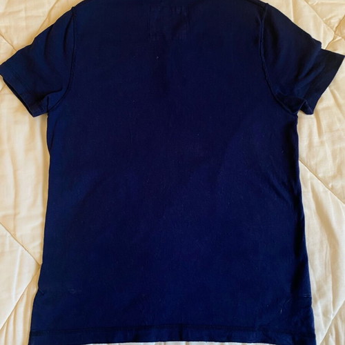 Hollister men's teen T-shirt with buttons size S like new, dark blue