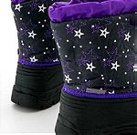  Παιδικές γαλότσες μπότες χιονιού μποτάκια  για κορίτσι με κορδόνι στην πάνω πλευρά και εσωτερική επένδυση. Νούμερο 24 καινουριες με ετικέτες. Αφόρετες, κανονική εφαρμογή