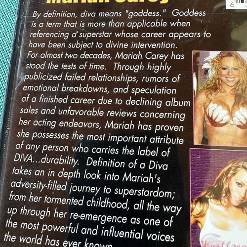 Mariah Carey Definition Of A Diva DVD like new, documentary