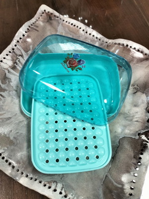 Soap Case with Turquoise Base new