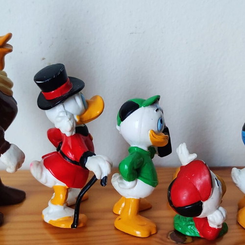 Disney DuckTales Bullyland figurines vintage set used, 8 pcs