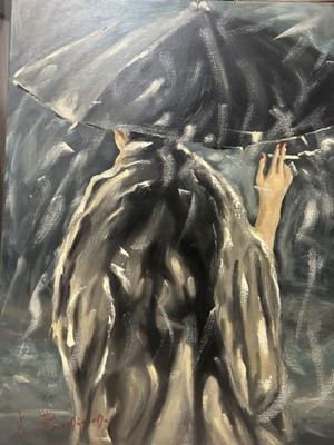 Painting by artist Akis Vasilopoulos new