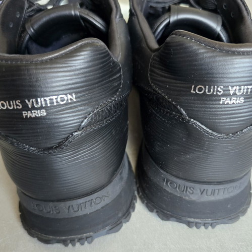 Louis Vuitton Epi Leather Sneakers used, size 44, black