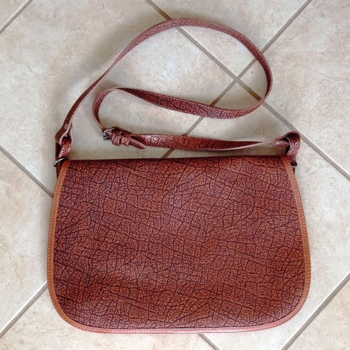 Vintage Hunting Game Bag with Knitted Net, Brown/Tan