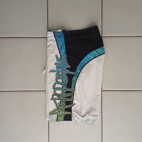 Aeropostale men's swim shorts like new, black and white