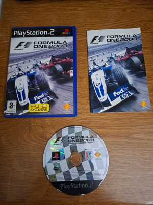 Formula One 2003 PS2 παιχνίδι μεταχειρισμένο, πλήρες με manual