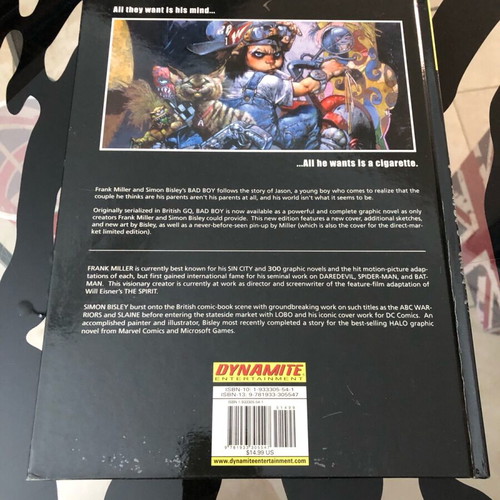 Bad Boy Oversized HC Frank Millee Simon Bisley like new, 1st printing