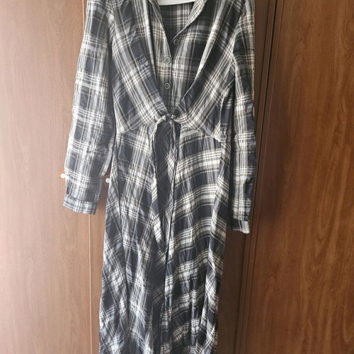 Attrattivo asymmetrical semi-sheer dress like new, black and green