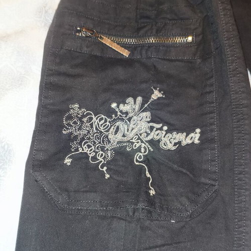 Vintage Toi&Moi Cargo Pants Y2K Embroidery and Strass Size S like new