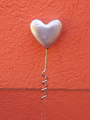 Bottle opener heart shape used, like new