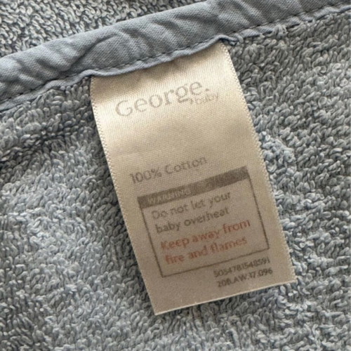 Baby towels used, set of 4, 100% cotton