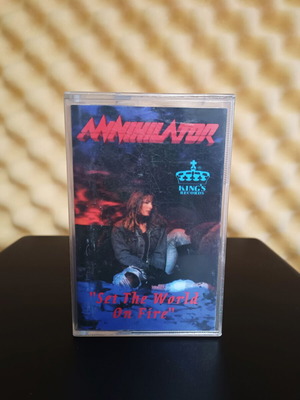 Annihilator Set the World on Fire cassette tape used