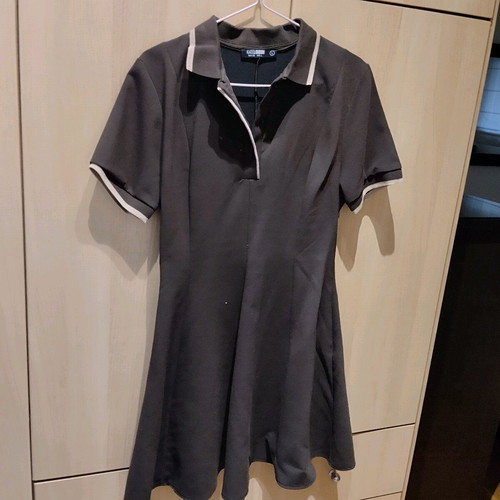 Mini polo dress Kate London brown new