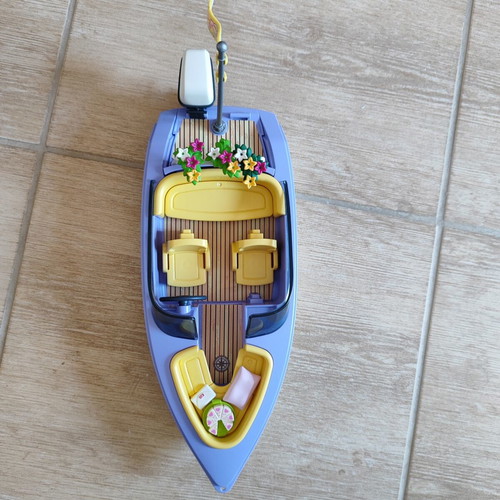 Playmobil boat used for sea adventures