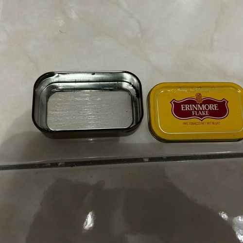 Erinmore Flake metal tobacco packaging box used