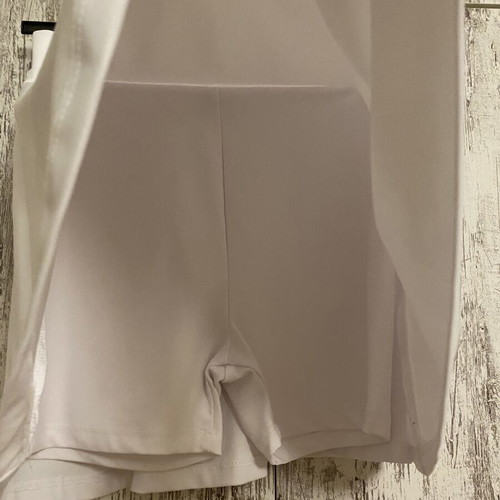 White Skort S–M Like New, Mini Length with Built-In Shorts