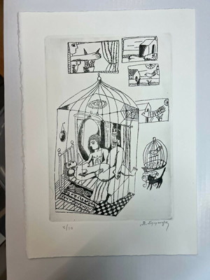 Vasilis Sperantzas numbered and signed chalcography, new