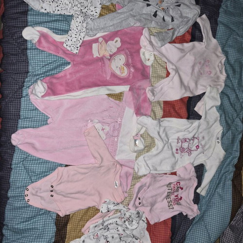 Girls' rompers like new from zero months