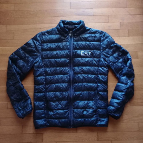 EA7 Emporio Armani men's puffer jacket, black, size L