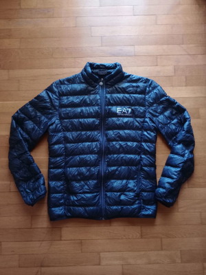 EA7 Emporio Armani men's puffer jacket, black, size L