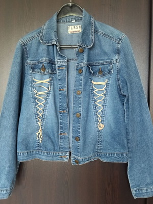 Women's denim jacket like new, size S, blue