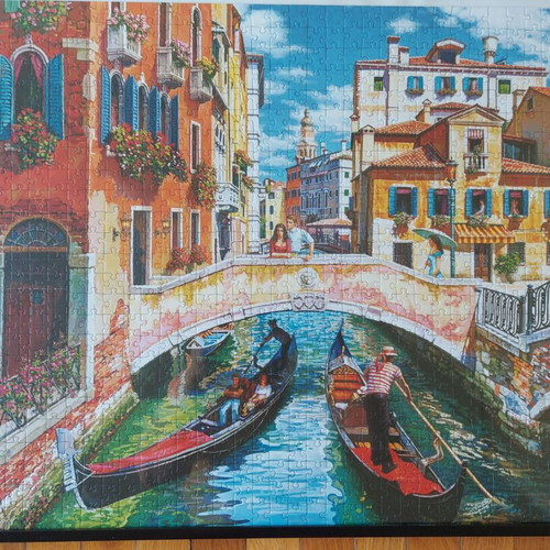 Puzzle in Frame like new, 0.53x0.73 m