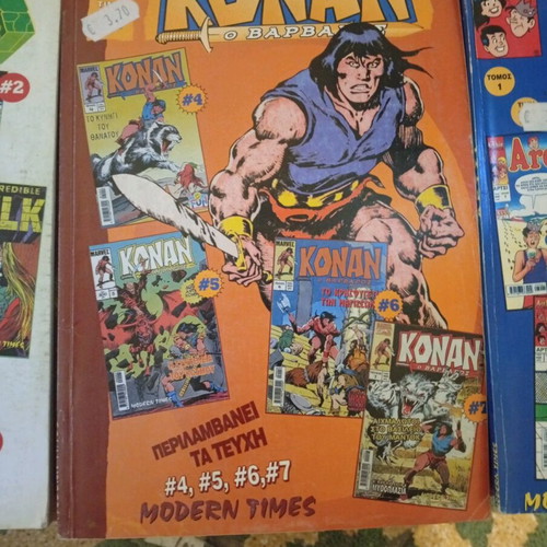 Hulk, Conan, Archie and Barbie comics like new, Modern Times