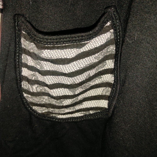 Opposé Black and White Striped Babydoll Dress Tunic Like New