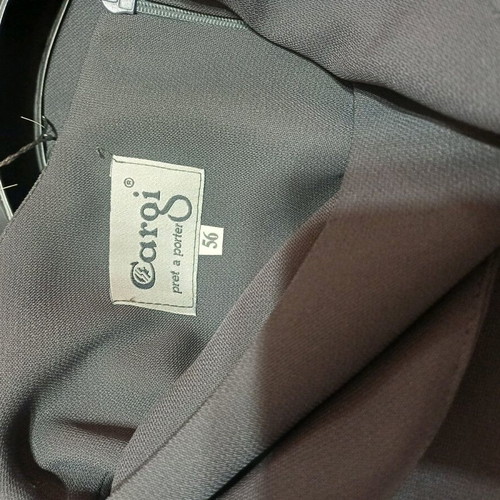 Set dress with tunic new, gray, size 56, long elegant