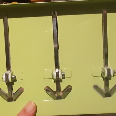 Coat rack new, metal, green color for clothes and jackets