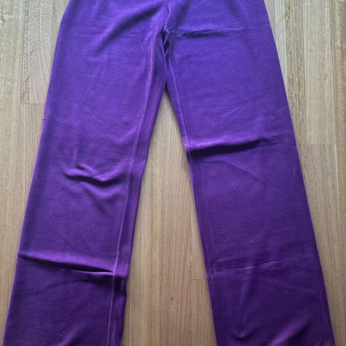 Juicy Couture velour pants small like new, purple