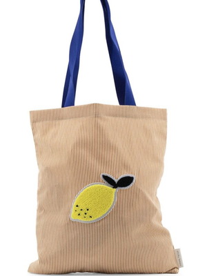 Sticky Lemon tote bag καινούργια, μπεζ χειρός