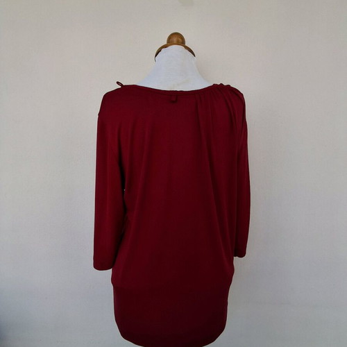Blouse like new, burgundy, size L