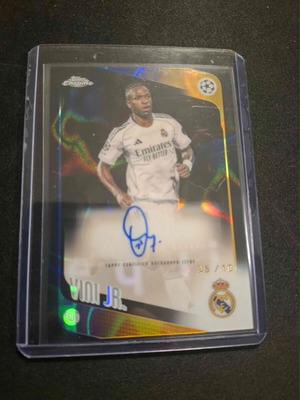 2025-26 Topps Chrome Vini Jr Auto κάρτα σαν καινούργιο