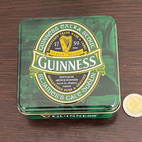 Collectible metal Guinness box new