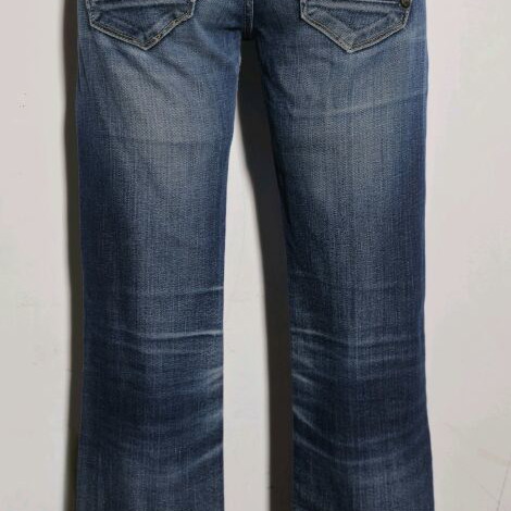 Staff cotton low-rise jeans used, size 25 XS, blue