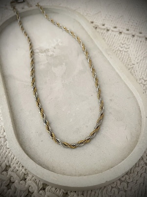 Unisex stainless steel chain necklace new, gold and silver