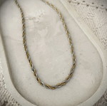 Unisex stainless steel chain necklace new, gold and silver