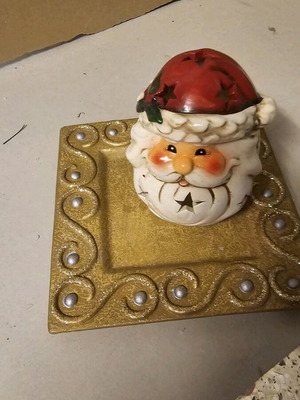 Decorative plate like new with Santa Claus