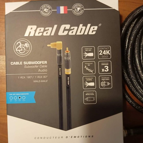Real Cable SUB1801 καλώδιο υπογούφερ 5μ καινούργιο