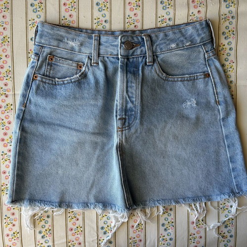 Bershka denim skirt like new, blue, size XS