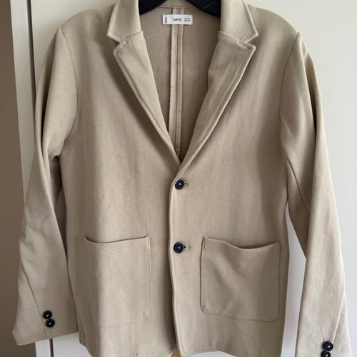 Mango Kids blazer for boys beige size 164 cm 13–14 years like new